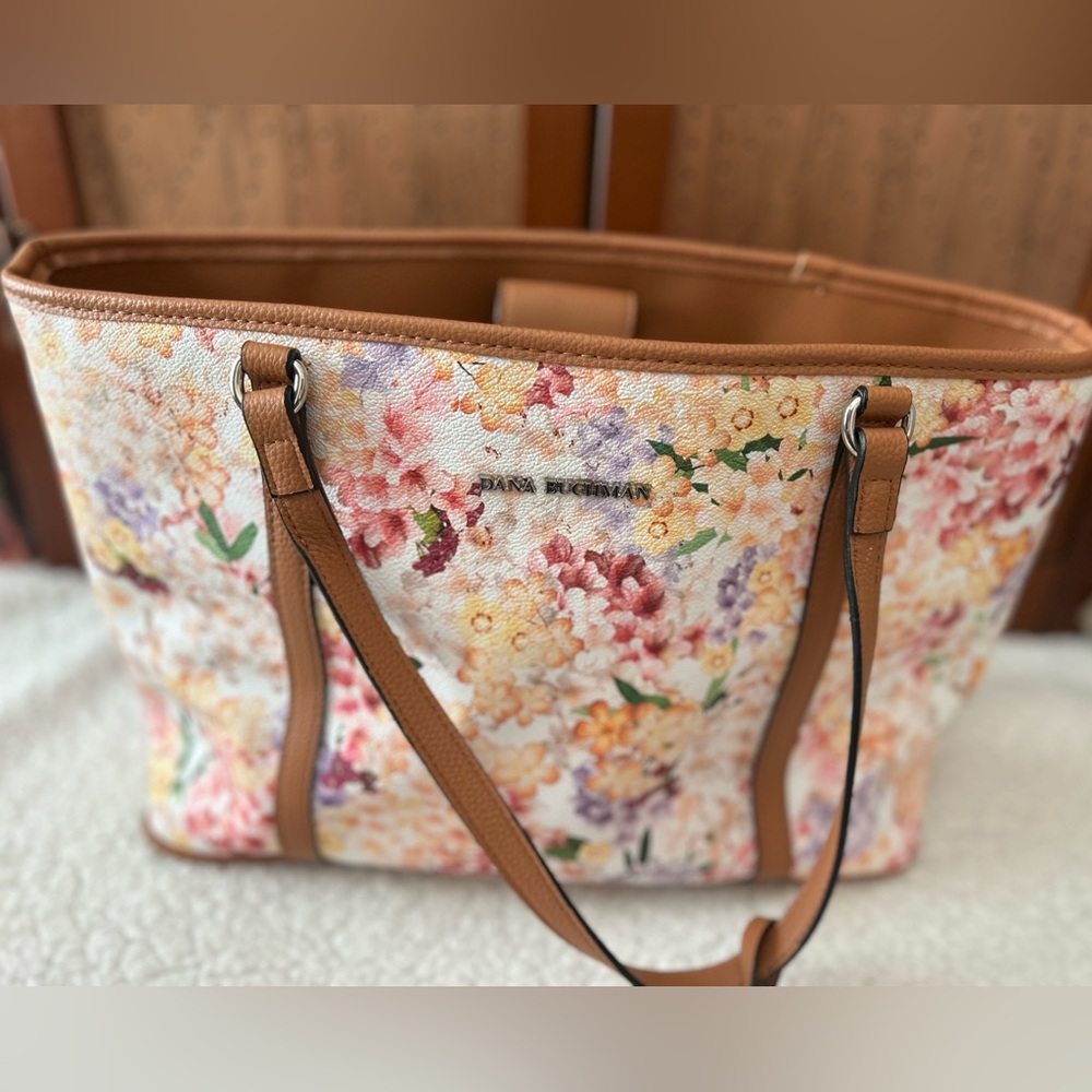 Dana Buchman Floral Tote Bag